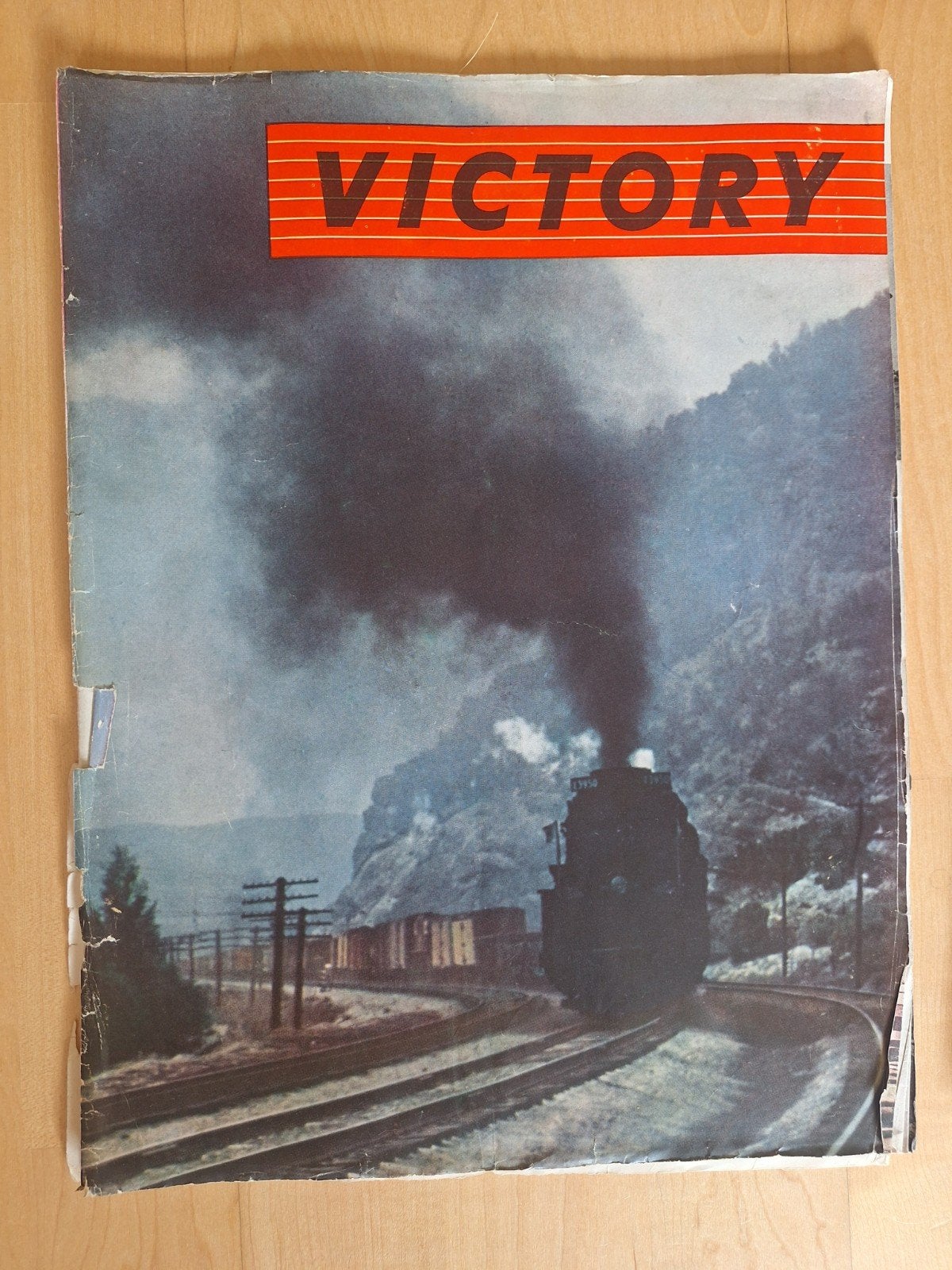 Vintage Tijdschrift "Victory" met Stoomtrein op Cover, Boeken, Ophalen of Verzenden, Gelezen, Overige typen