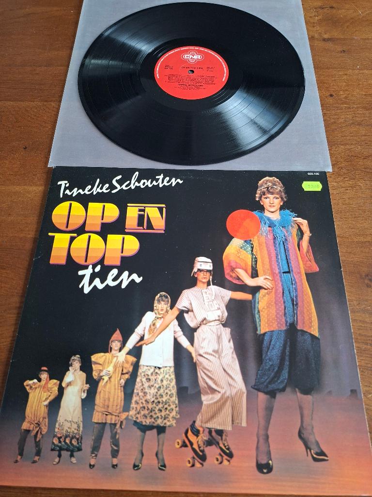 Lp tineke schouten ,op en top tien, 1980 - 1989, Ophalen of Verzenden, Zo goed als nieuw, Levenslied of Smartlap
