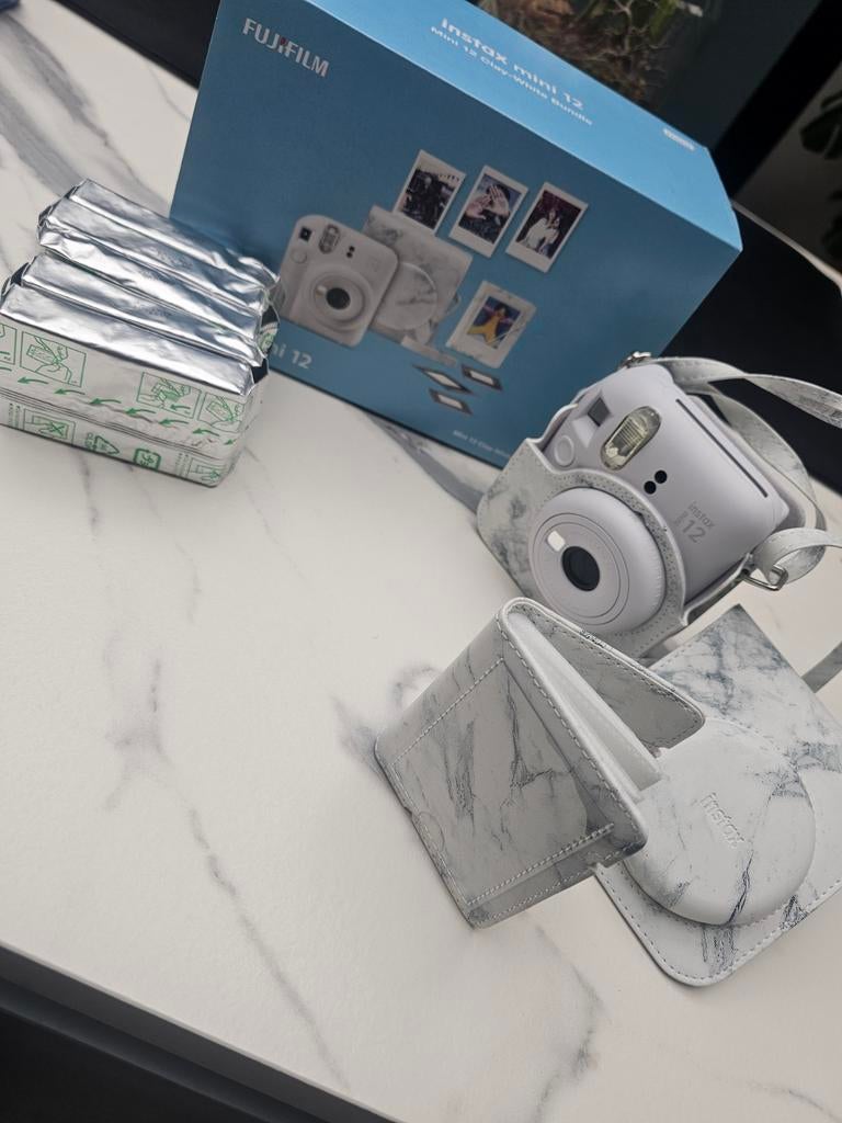 Instax Mini 12 Instant Camera met hoes, Ophalen of Verzenden
