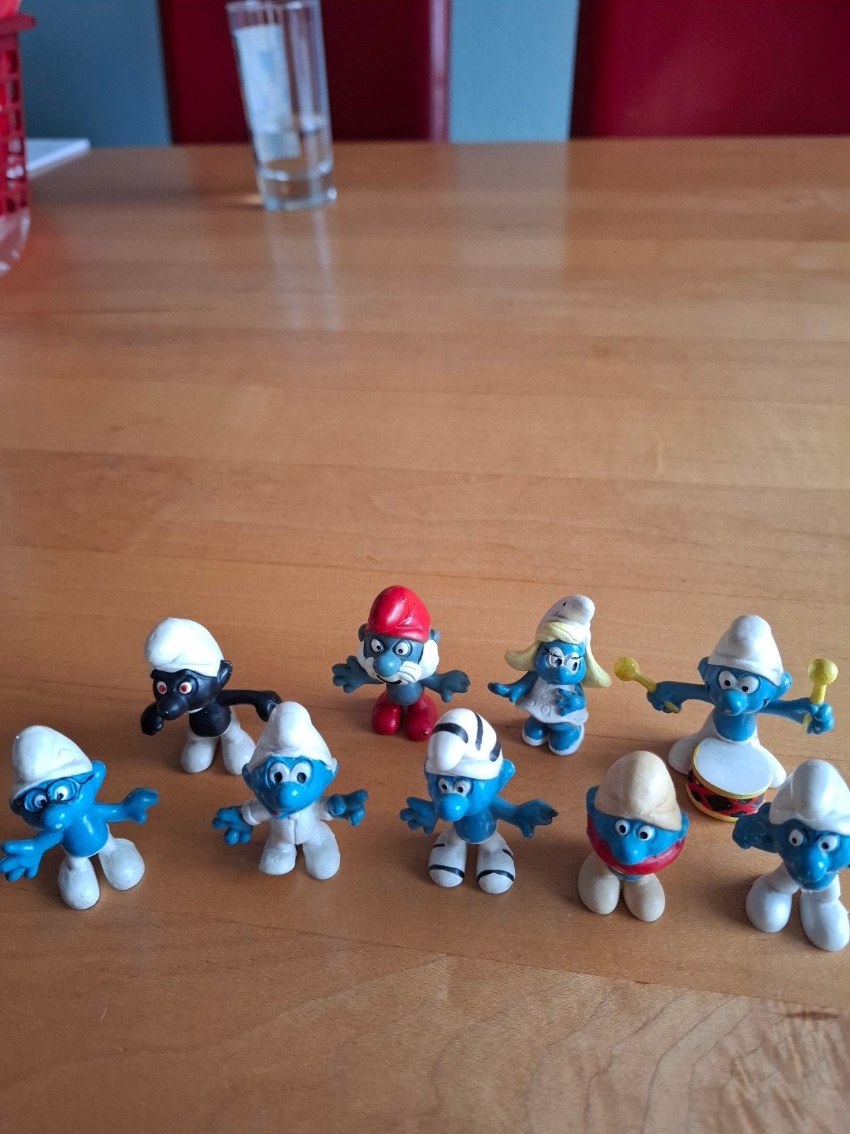 Unieke set Vintage Smurfen Schleich/Peyo, Verzamelen, Ophalen of Verzenden, Zo goed als nieuw, Verschillende Smurfen