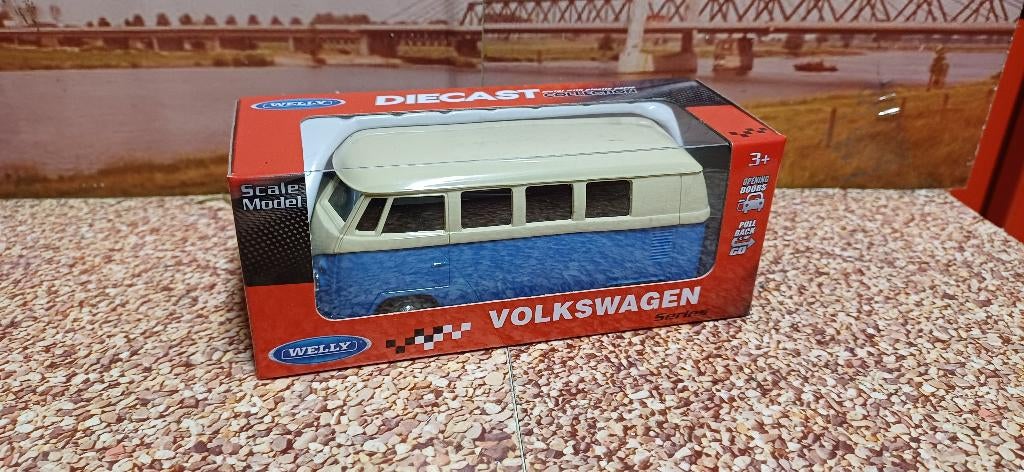 welly volkswagen T1, Ophalen of Verzenden, Zo goed als nieuw, Auto, Overige merken