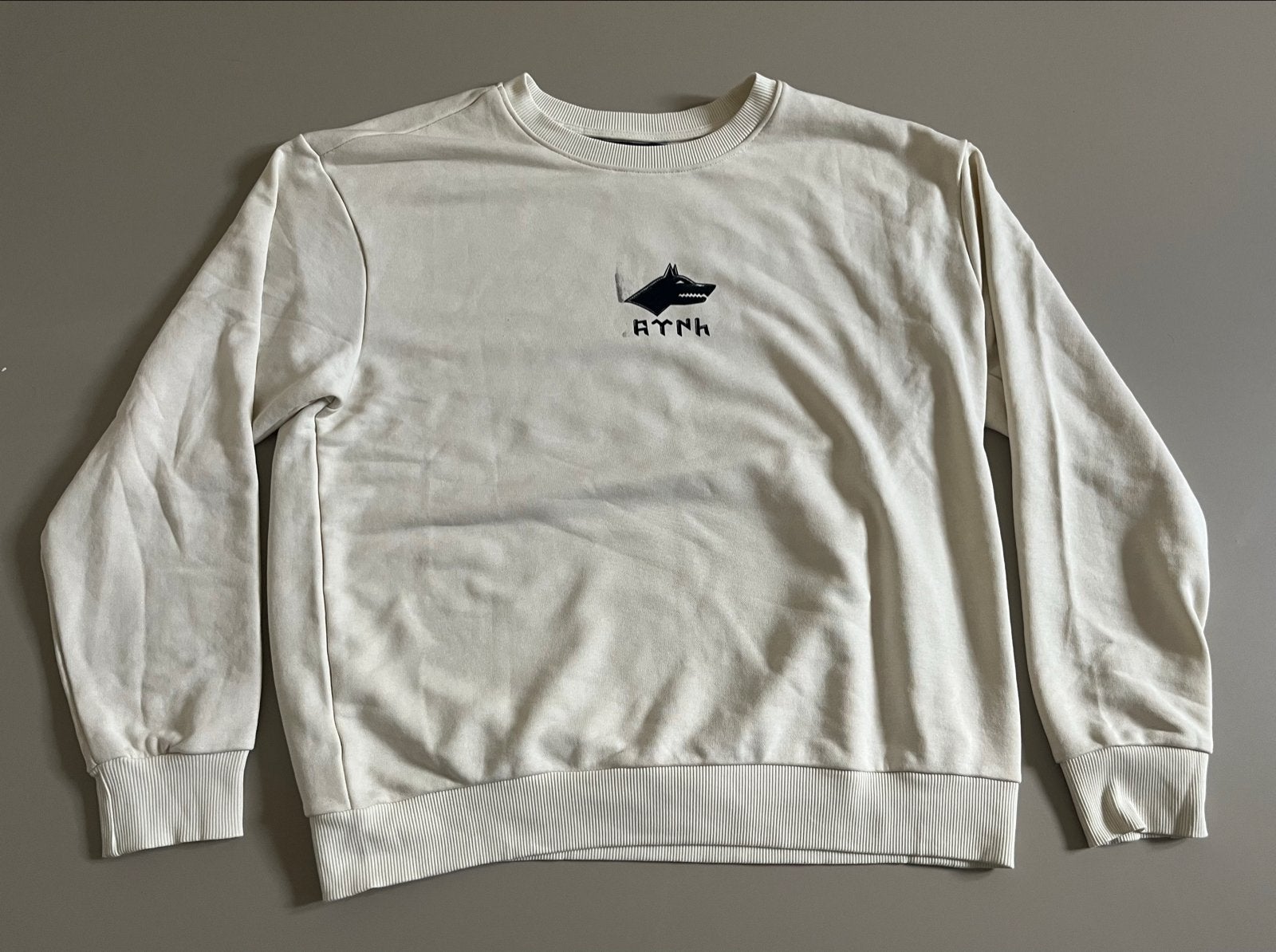 Crème sweatshirt met turkije tatar print - Maat M, Ophalen of Verzenden, Nieuw