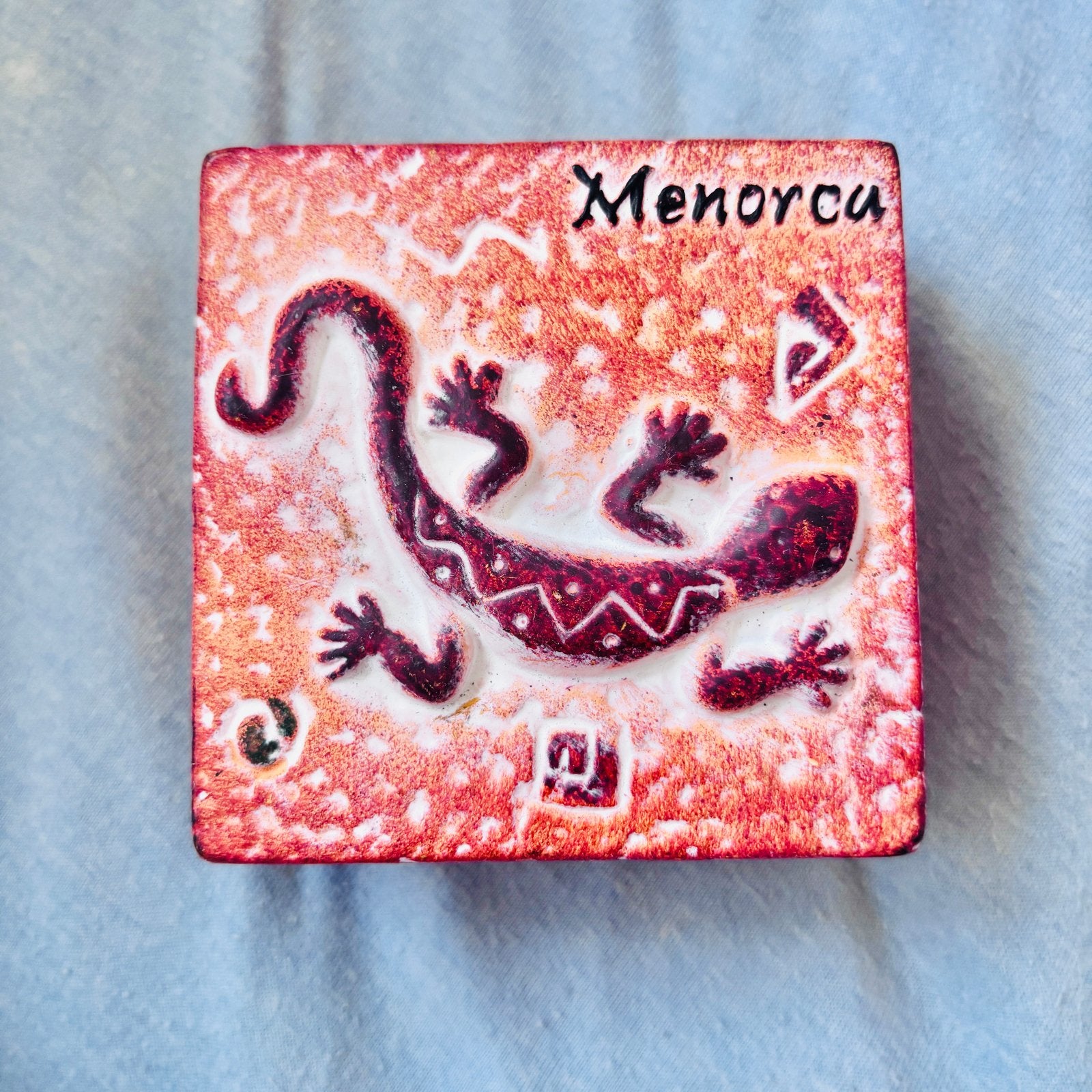 Menorca Hagedis Doosje - steen, Ophalen of Verzenden