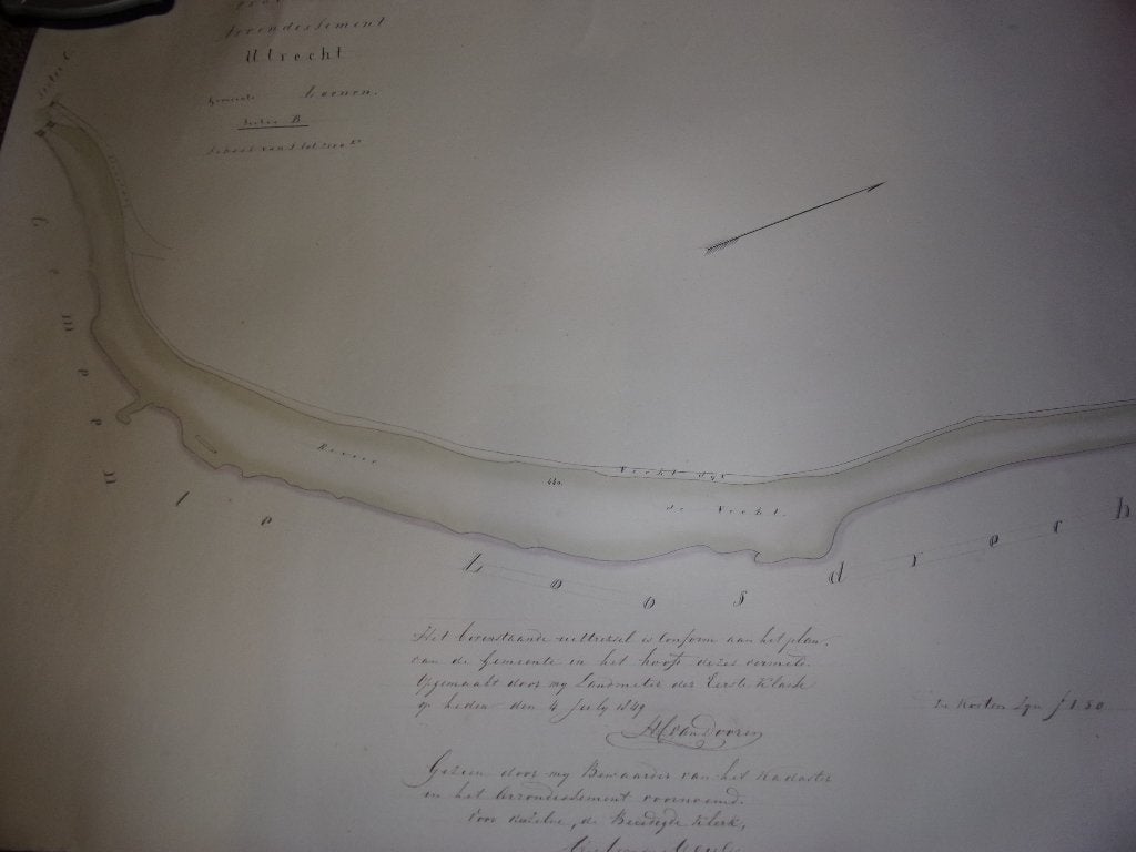 Loenen. Utrecht. Manuscriptkaart Sectie B. 1849