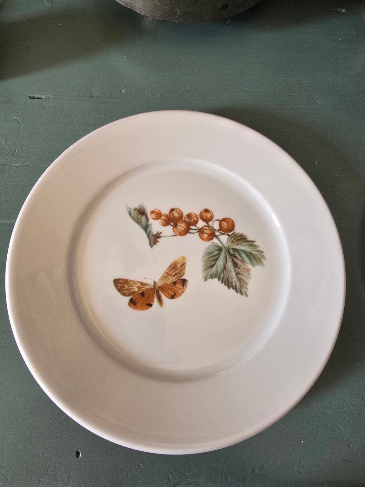 2Apilco France bord met vlinder en bessen decoratie, Antiek en Kunst, Ophalen of Verzenden