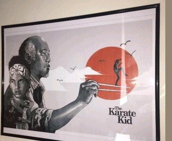 The karate kid, Verzamelen, Ophalen of Verzenden, Zo goed als nieuw, A1 t/m A3, Film en Tv