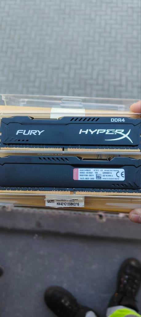 HyperX Fury 16GB DDR4 RAM Kit (2x8GB) 2133MHz, Ophalen, Server, DDR4, Zo goed als nieuw