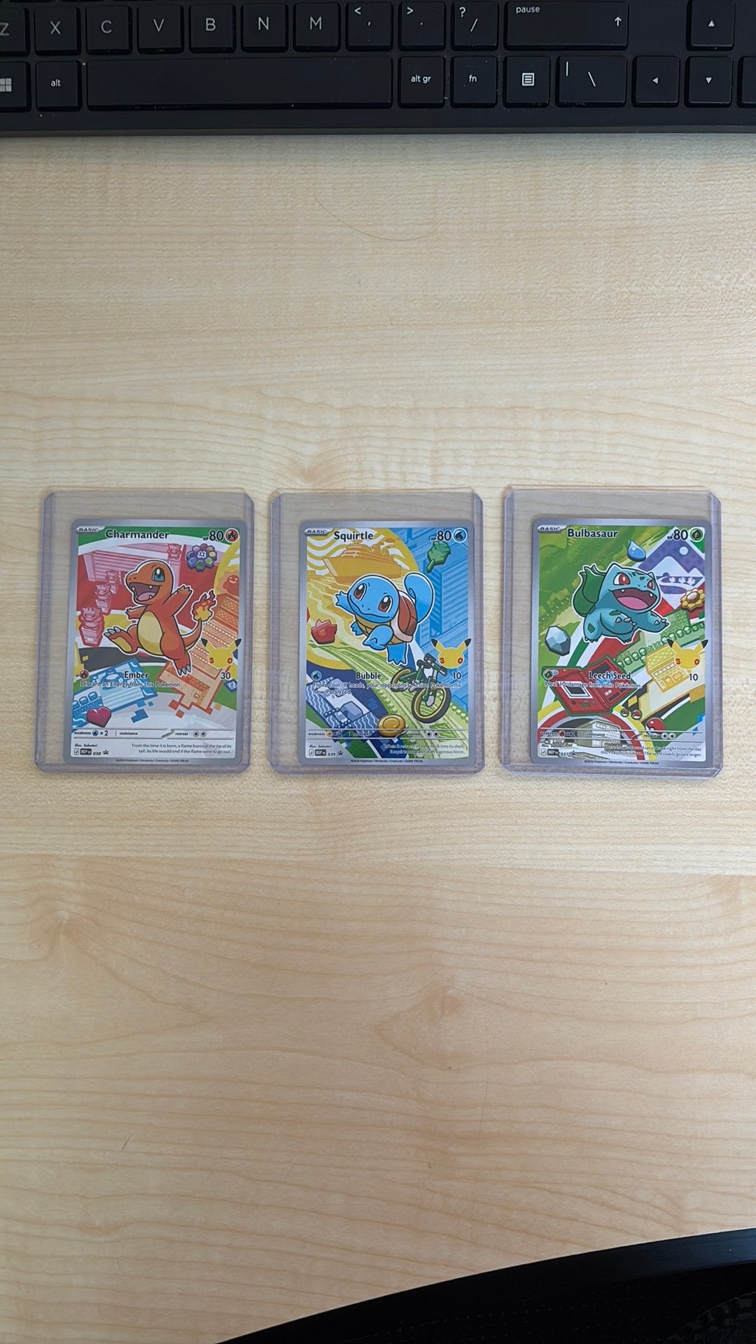Pokémon 30th Anniversary (Charmander, Squirtle, Bulbasaur), Ophalen, Zo goed als nieuw, Meerdere kaarten