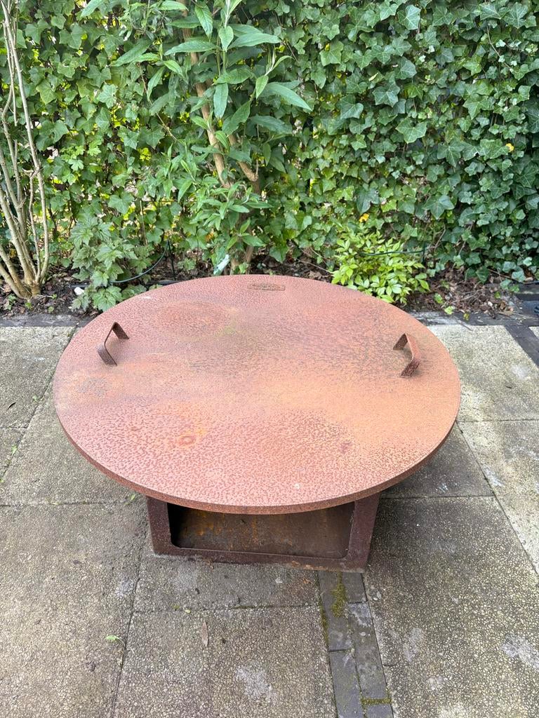 RedFire Vuurschaal Fire Pit Juva Corten Staal 80cm, Tuin en Terras, Vuurschalen, Ophalen, Gebruikt