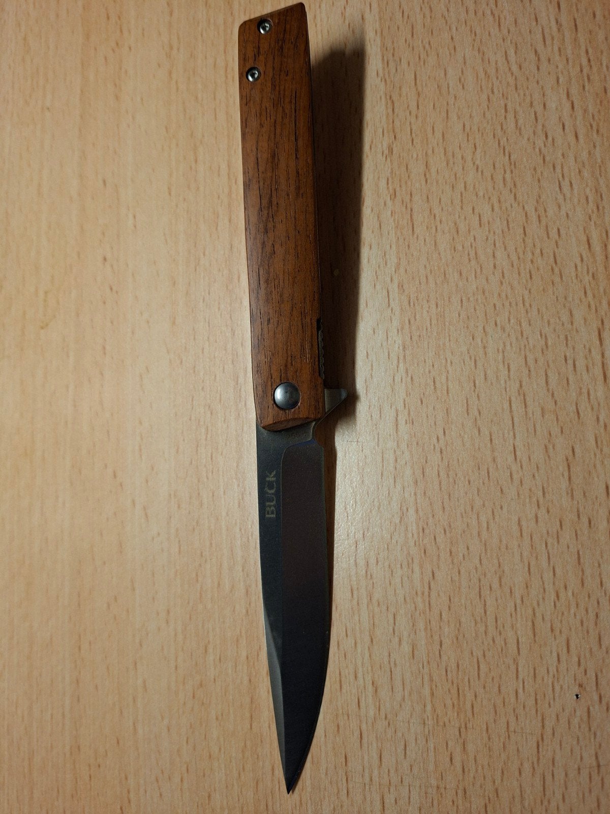 Nieuw Buck Zakmes met Houten Handvat, Ophalen of Verzenden, Nieuw