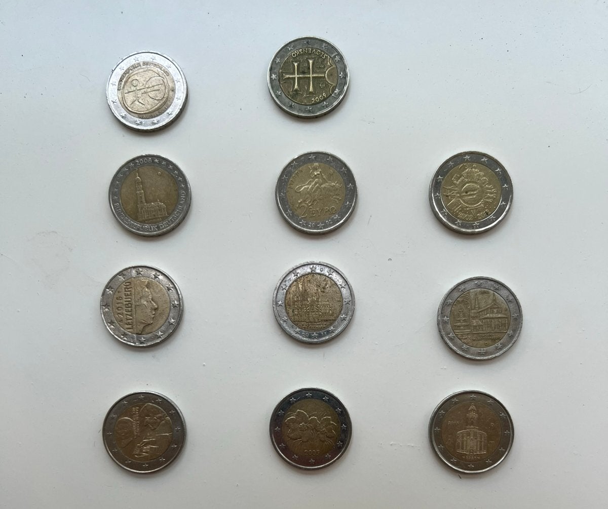 Verzameling van 11 speciale €2 euromunten, Postzegels en Munten, Munten | Europa | Euromunten, Ophalen, Overige landen, 2 euro
