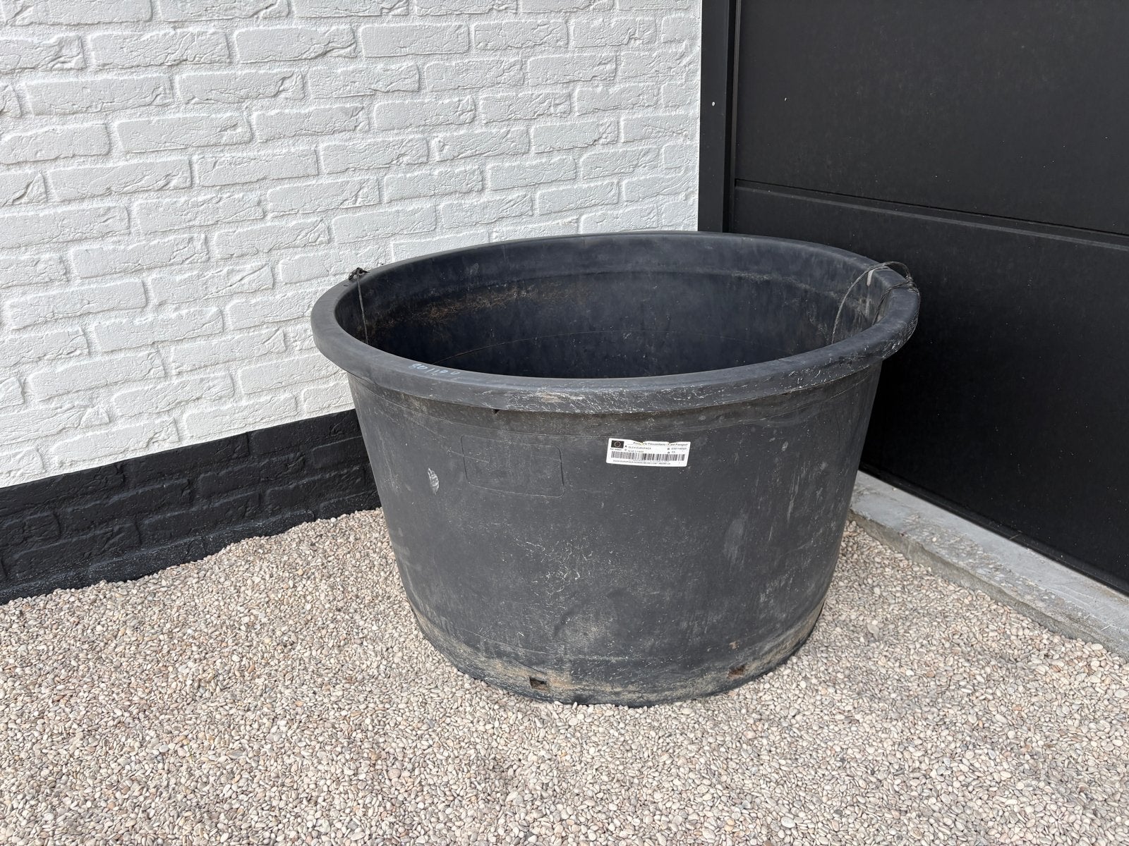 Zwarte stevige Boomkuip - Grote Plantenbak, Ophalen, Kunststof, Gebruikt, Rond