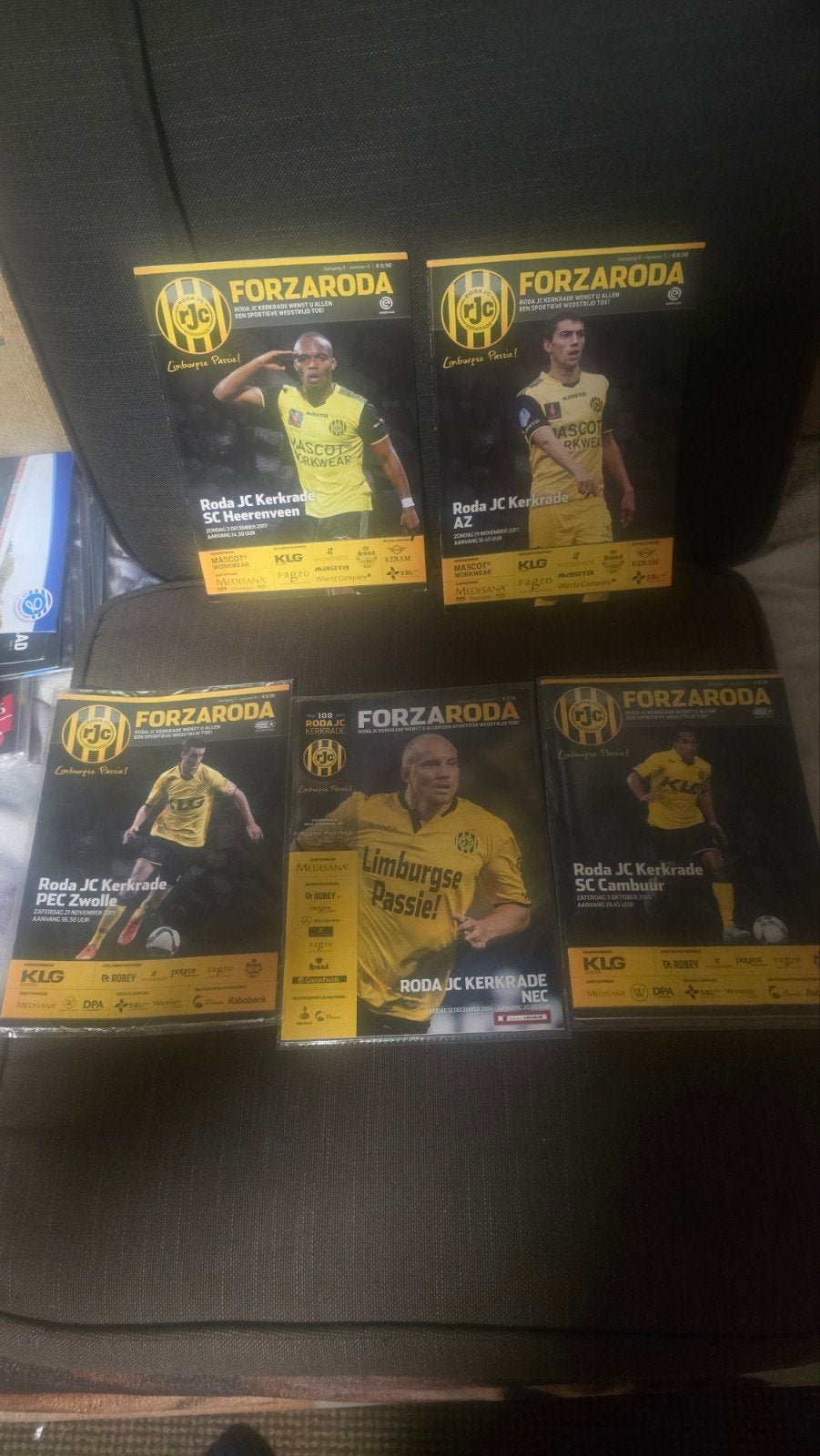 Forza Roda - Roda JC Kerkrade Wedstrijdprogramma's (5 stuks), Verzamelen, Ophalen of Verzenden, Zo goed als nieuw
