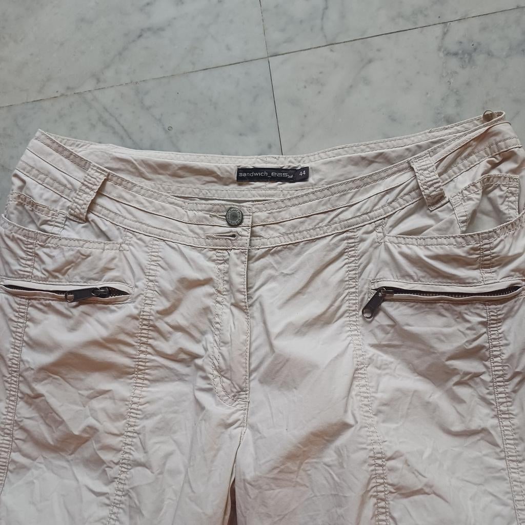 Sandwich Jeans Driekwart Broek - Maat 44 stockholm, Beige, Maat 46/48 (XL) of groter, Ophalen of Verzenden, Zo goed als nieuw