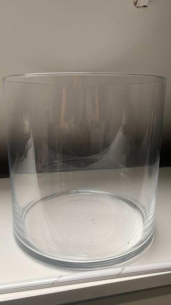 Vaas - stolp - vissenkom, Huis en Inrichting, Woonaccessoires | Vazen, Ophalen, Overige kleuren, Minder dan 50 cm, Glas