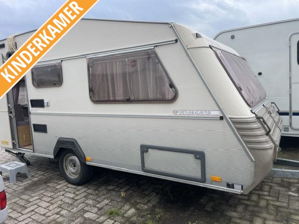 Kip Grey Line 45 TLB 1988; rond+treinzit tent stapelbed, Caravans en Kamperen, Dwars-stapelbed, Kip, Bedrijf, Treinzit