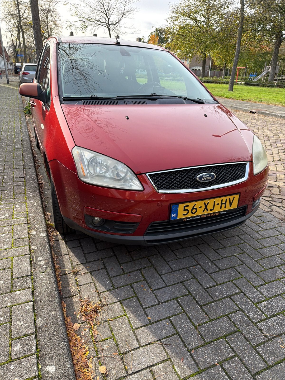 Ford C-Max 1.6 74KW 2007 Rood, Auto's, Voorwielaandrijving, 1596 cc, 4 cilinders, 100 pk