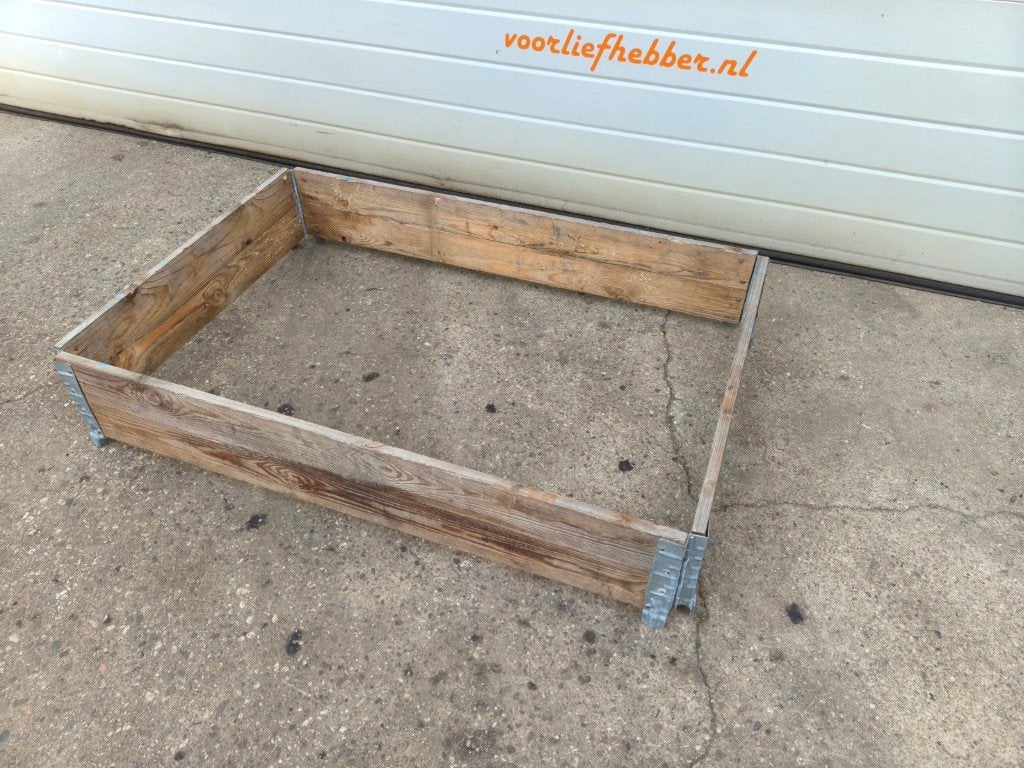 palletranden grijs verweerd, bloembak, moestuinbak, Ophalen, Gebruikt, Minder dan 30 cm, 100 cm of meer