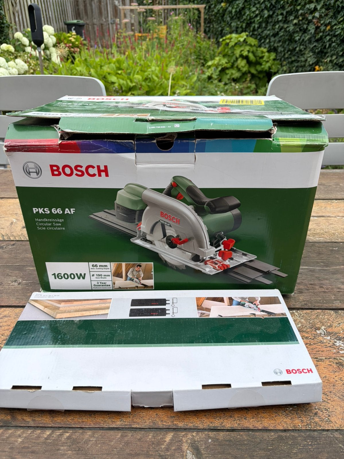 Bosch cirkelzaag PKS 66 AF (evt met extra blad), Ophalen, Zo goed als nieuw
