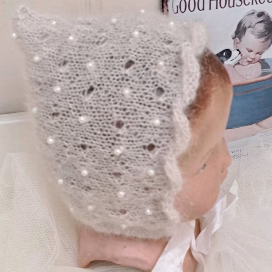Handgebreid brocante Baby Pop Baby Born muts NIEUW, Ophalen of Verzenden, Nieuw