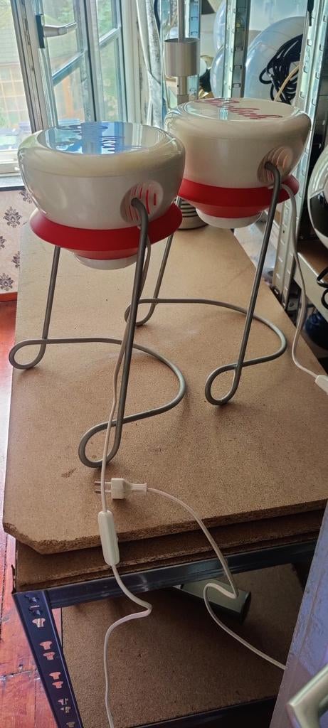 Grolsch lampen - Set van 2, Ophalen of Verzenden, Gebruikt, Vintage, Industrieel, Reclame