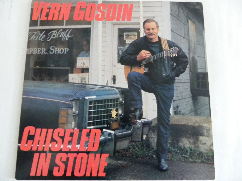 LP Vern Gosdin - Chiseled In Stone, Ophalen of Verzenden, 1980 - 1989, Zo goed als nieuw, 12 inch