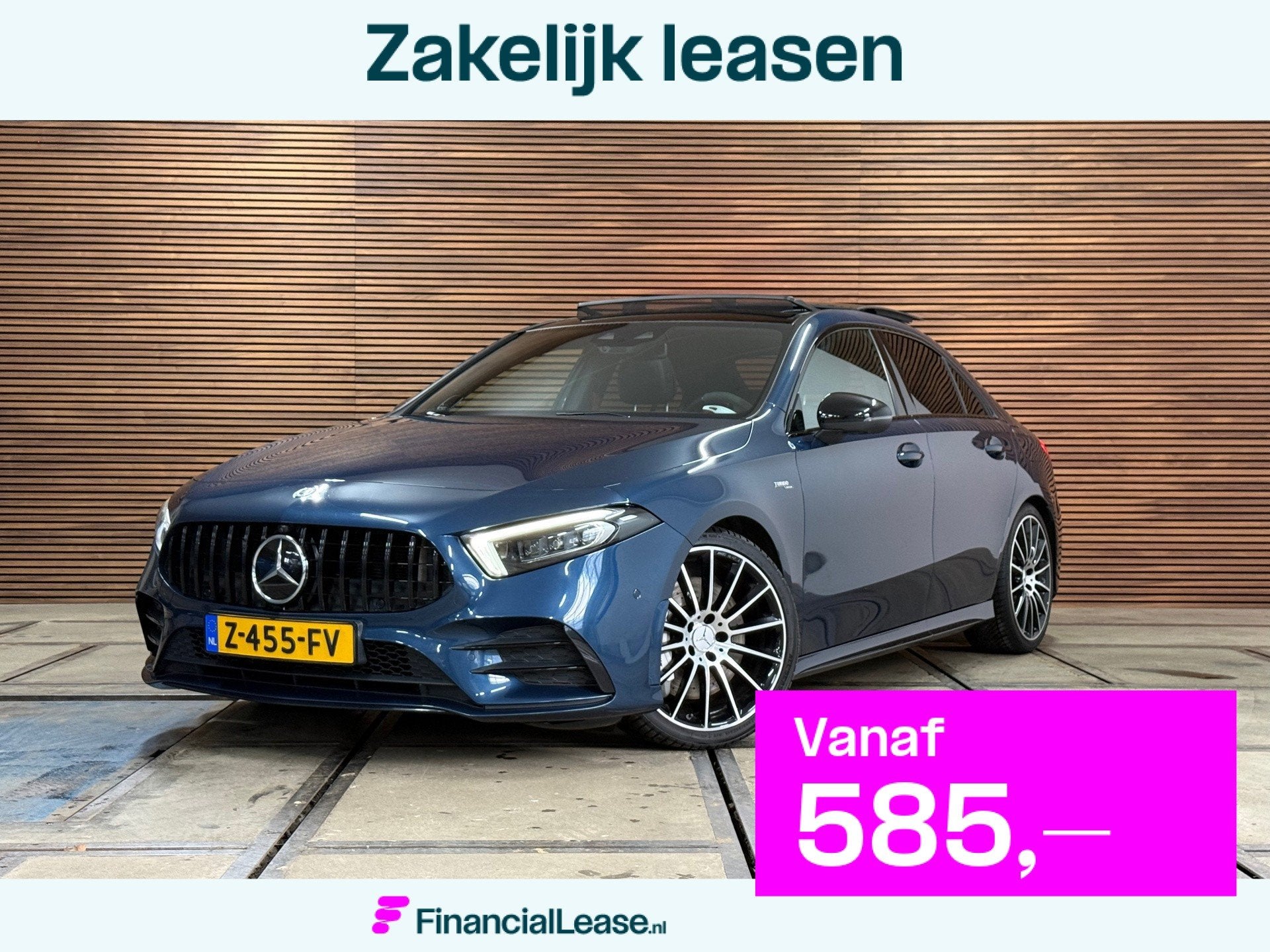 Mercedes-Benz A-klasse AMG 35 4MATIC NIGHT Premium Plus | PA, Automaat, 4 cilinders, Blauw, Bedrijf