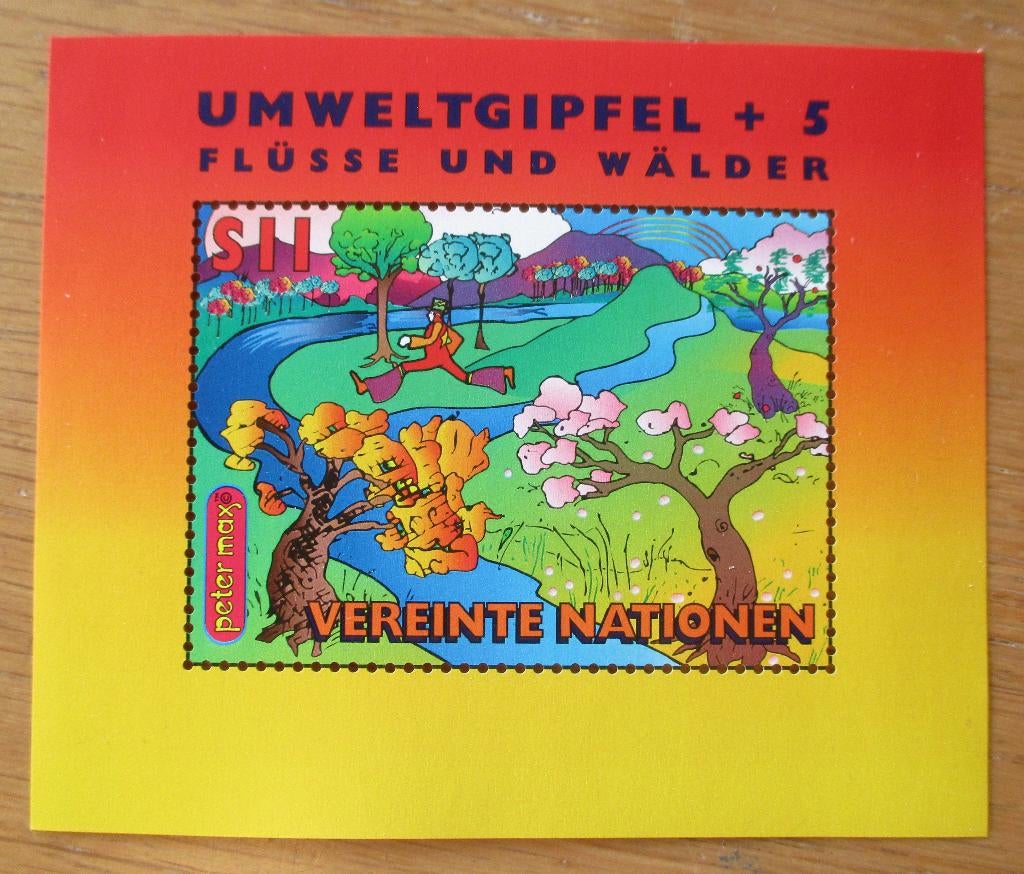 VN Wenen, blokje Milieuconferentie, 1997, Verzenden, Overige landen, Postfris