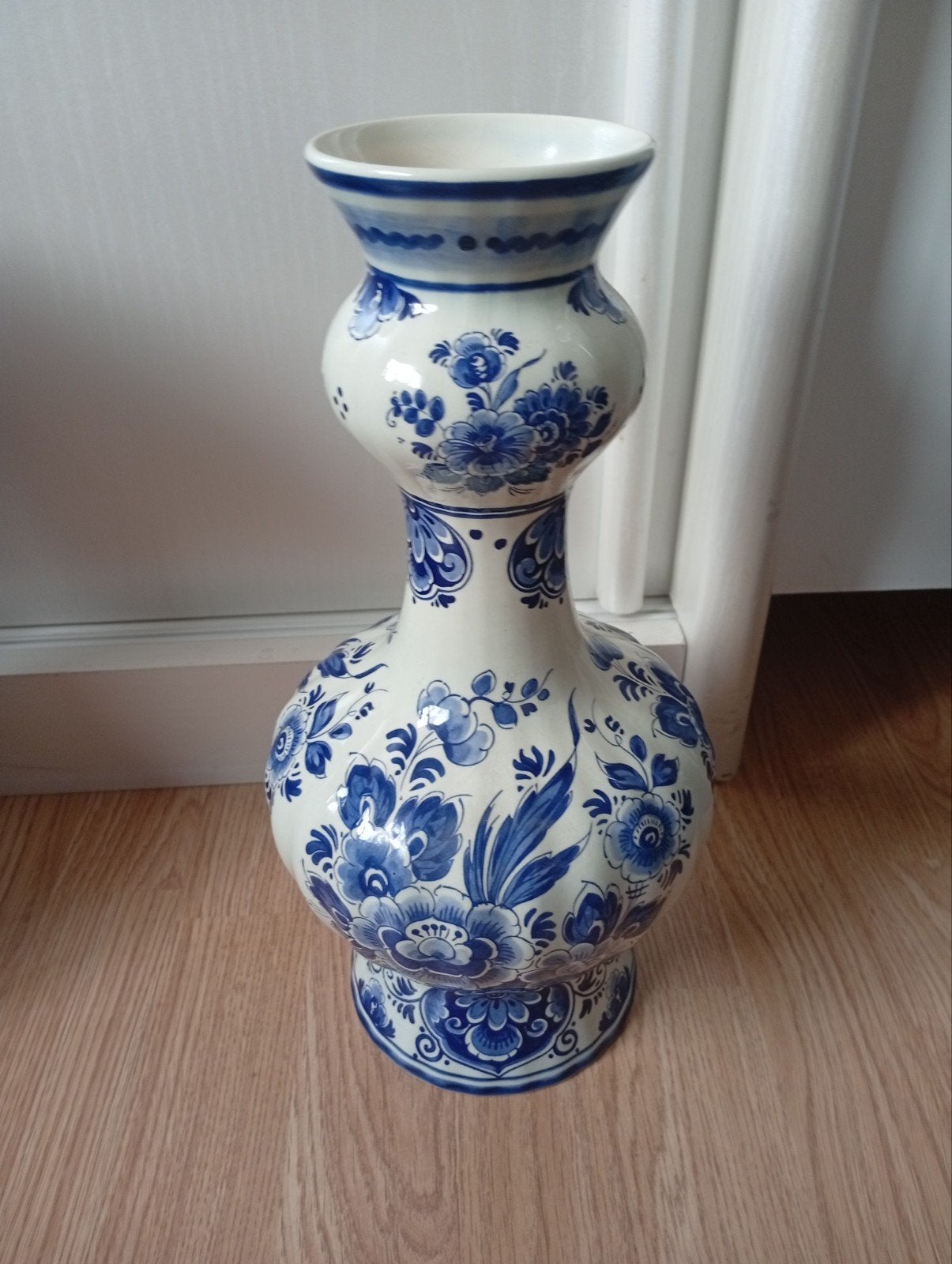 Prachtige Delfts Blauwe vaas - Handwerk Holland, Ophalen