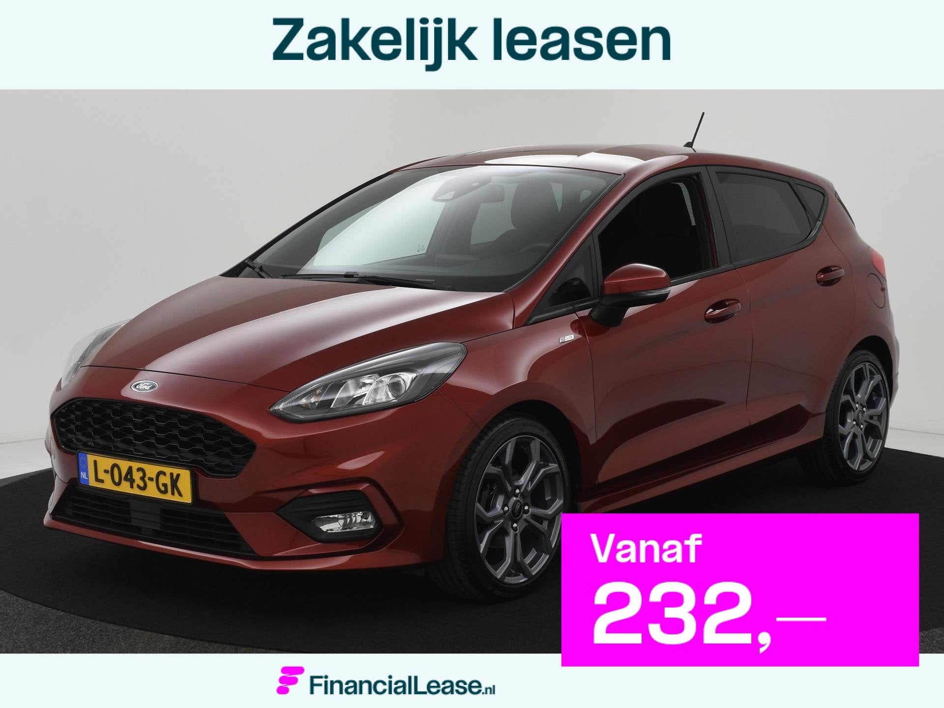 Ford Fiesta 1.0 EcoBoost 125PK ST-Line AUTOM. NAVI|CLIMA|CRU, Gebruikt, Euro 6, 49 €/maand, Bedrijf