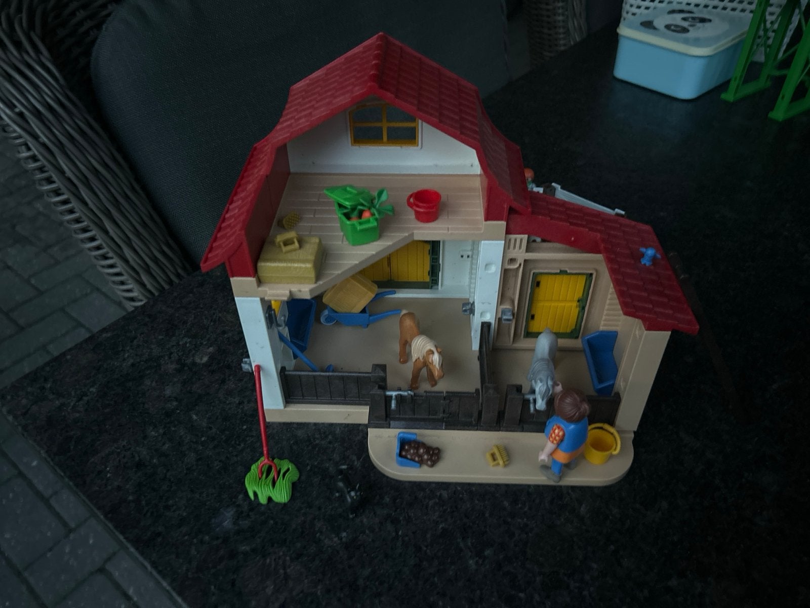 Playmobil Paardenstal Set 6927, Kinderen en Baby's, Gebruikt, Gebouw, Complete set, Ophalen of Verzenden