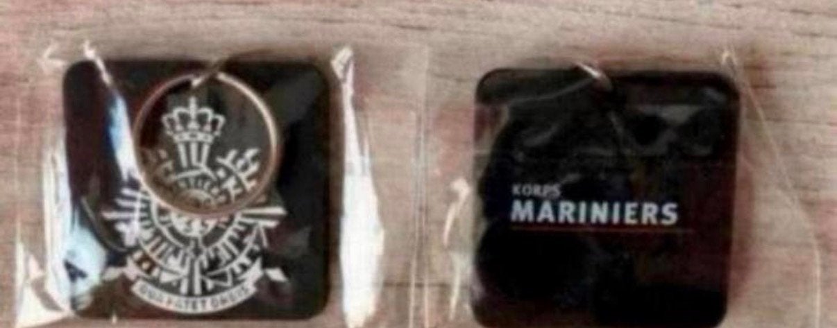 Korps Mariniers Sleutelhanger -5, Verzenden, Marine, Nederland, Embleem of Badge