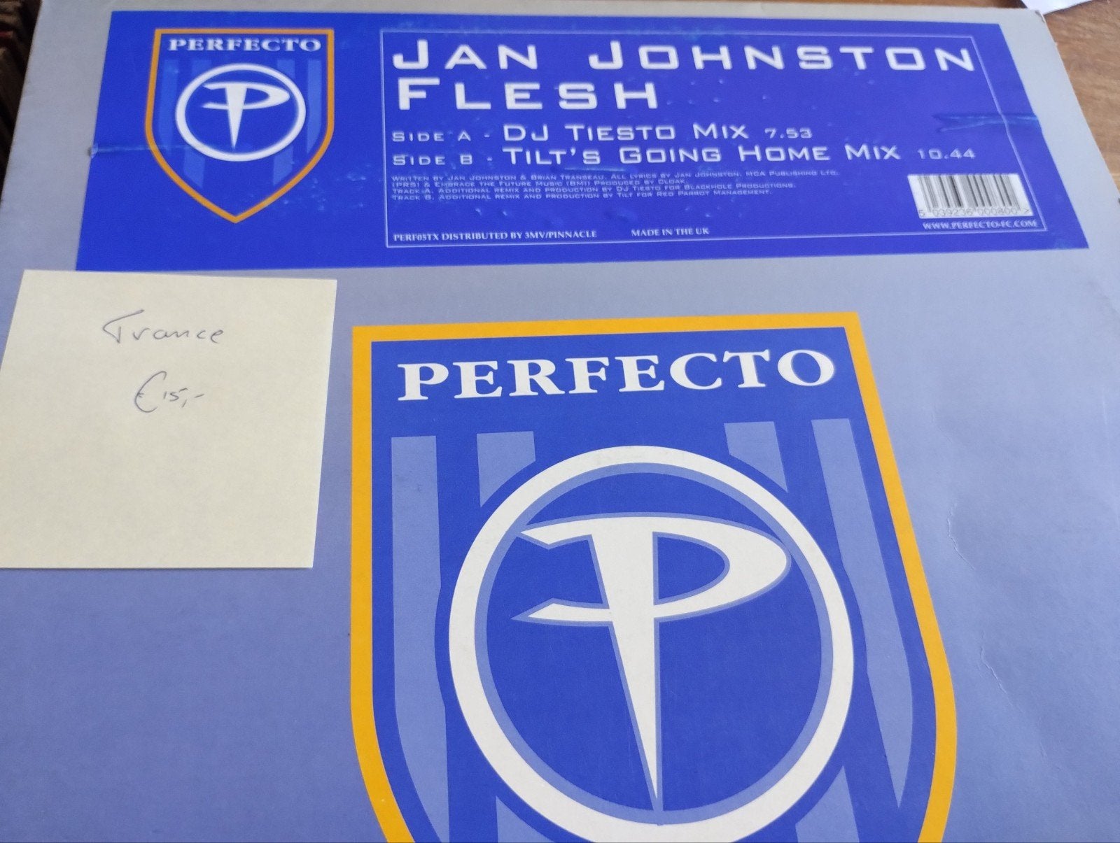 Jan Johnston - Flesh (DJ Tiësto Mix) 12" vinyl Trance, LP, Gebruikt, Trance, Ophalen of Verzenden