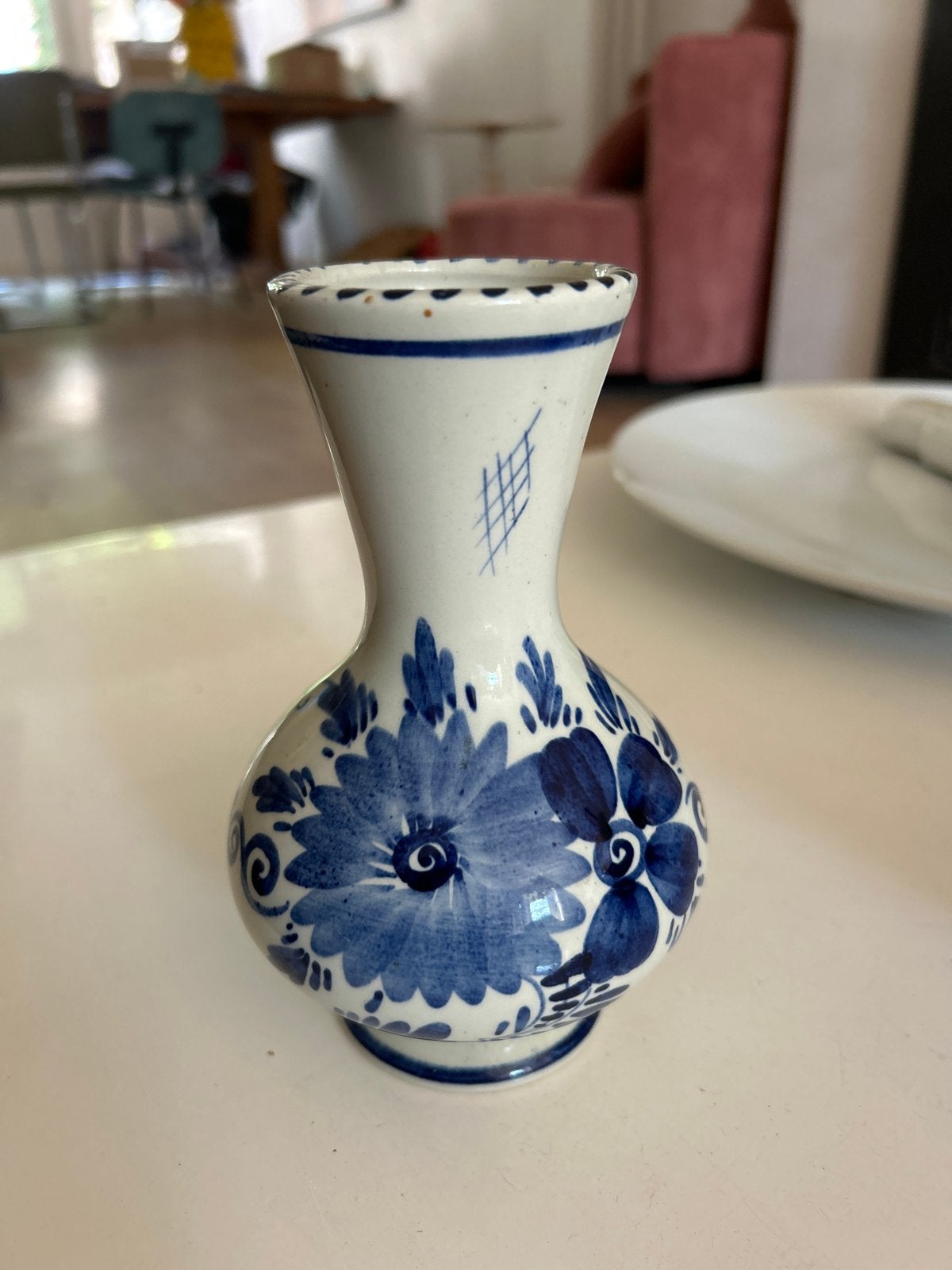 Delfts Blauw Vaasje - Handgeschilderd, Ophalen of Verzenden