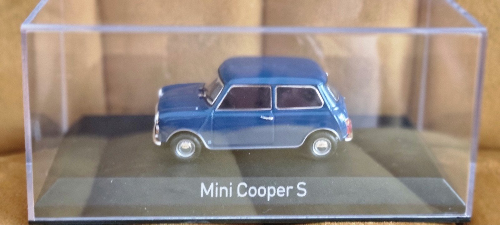 Mini Cooper S MK3 1970 blauw Norev, Hobby en Vrije tijd, Modelauto's | 1:43, Ophalen of Verzenden, Nieuw, Auto, Norev