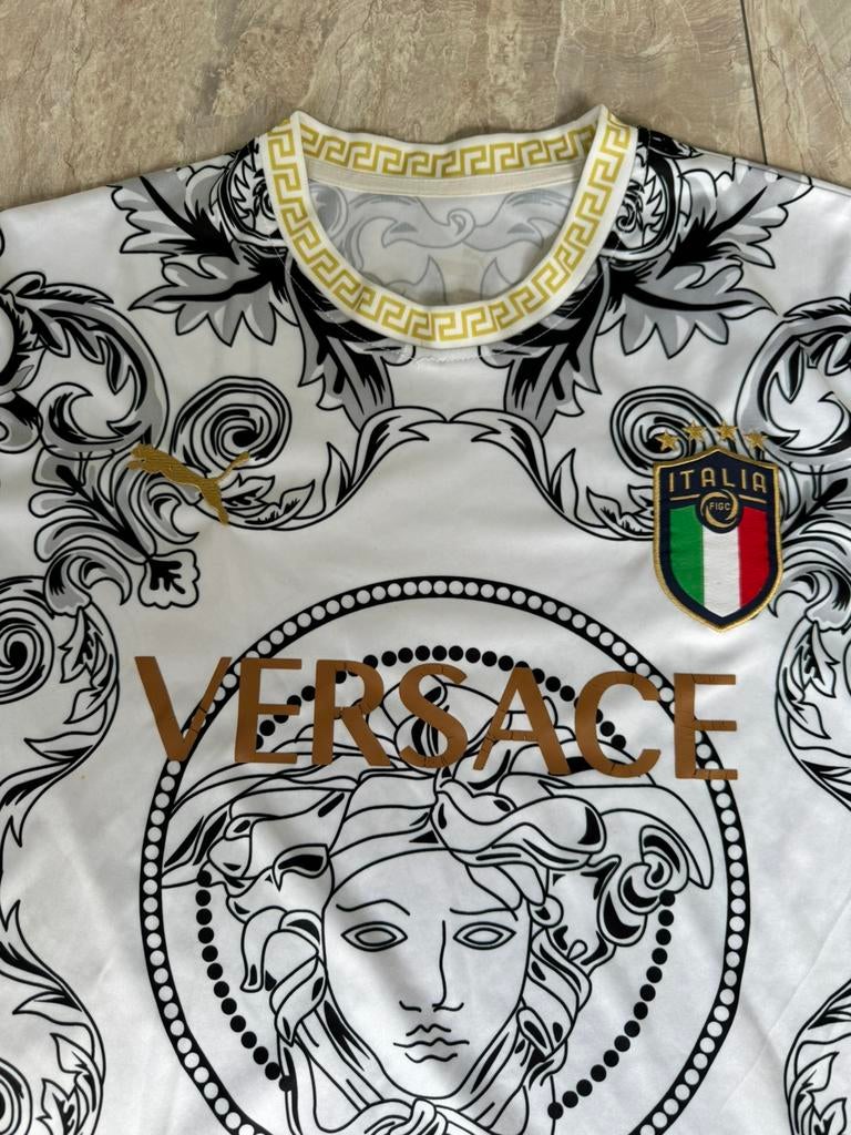Italië Versace Tenue | Maat L, Ophalen of Verzenden, Zo goed als nieuw, Zwart, Korte mouw