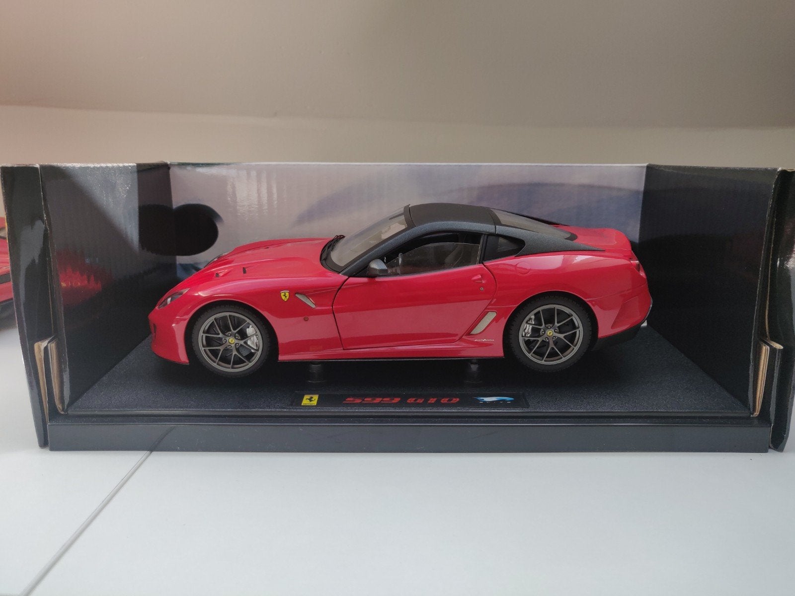 Hot Wheels Elite Ferrari 599 GTO 1:18 Limited Edition, Hobby en Vrije tijd, Ophalen of Verzenden, Zo goed als nieuw, Auto, Hot Wheels