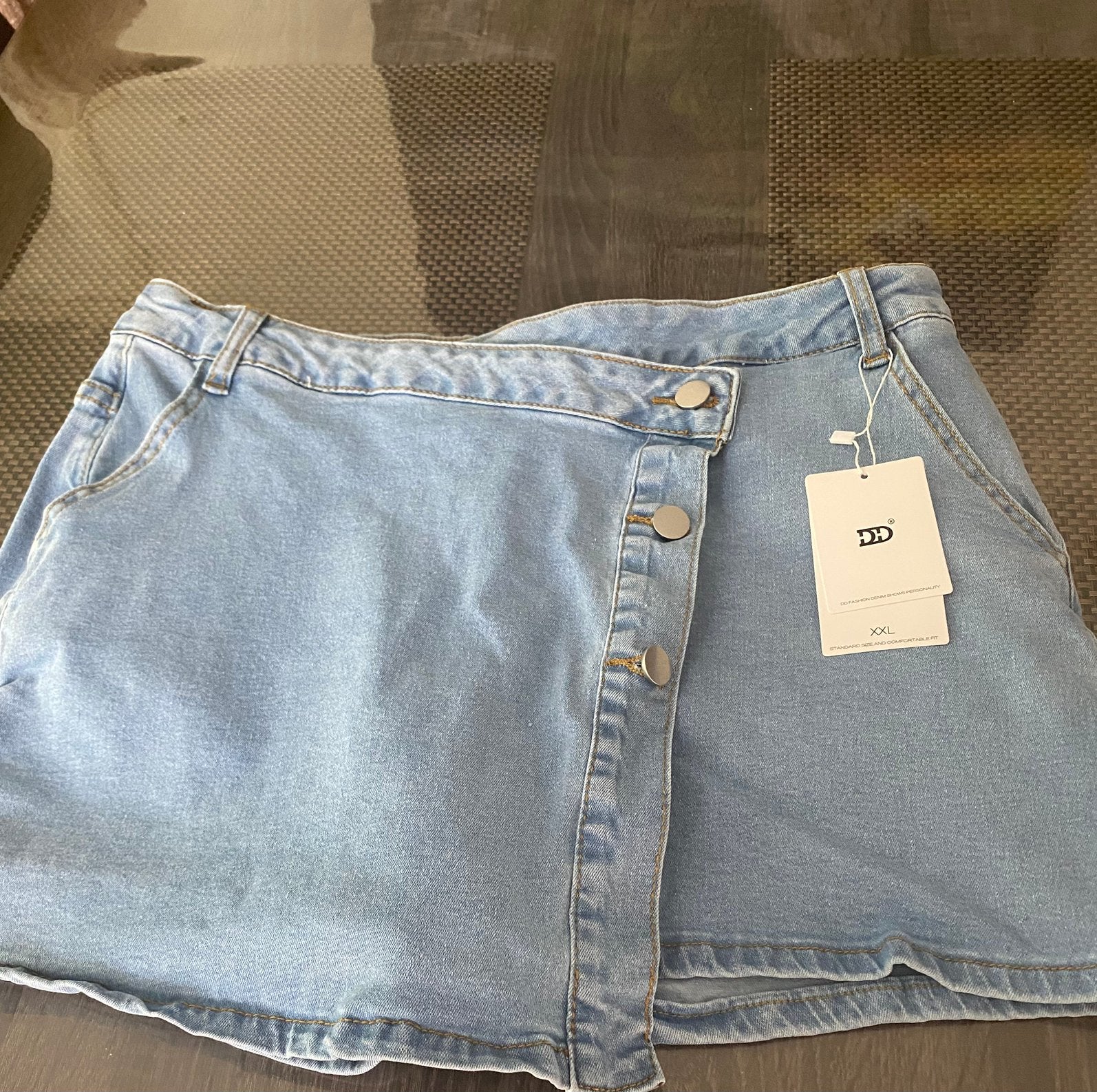 Broekrok  Demin, Kleding | Dames, Kort, Blauw, Maat 42/44 (L), Nieuw