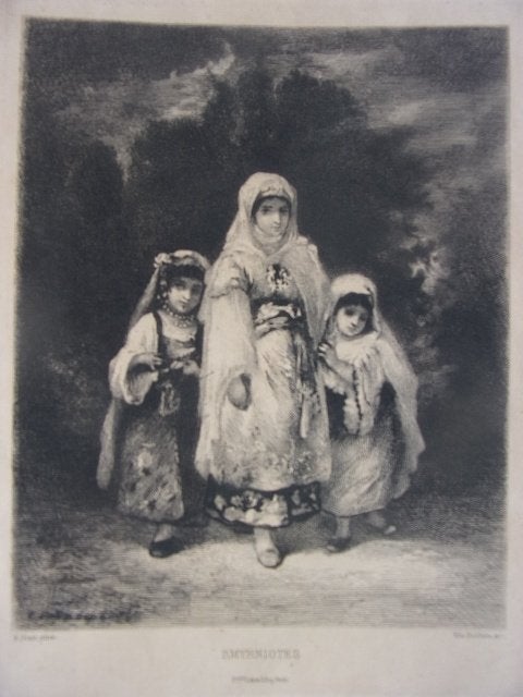Boilvin, Emile - Smyrniotes naar Narcisse Diaz de la Peña, Dagelijks leven, 1800 - 1899, Ets, 17 cm