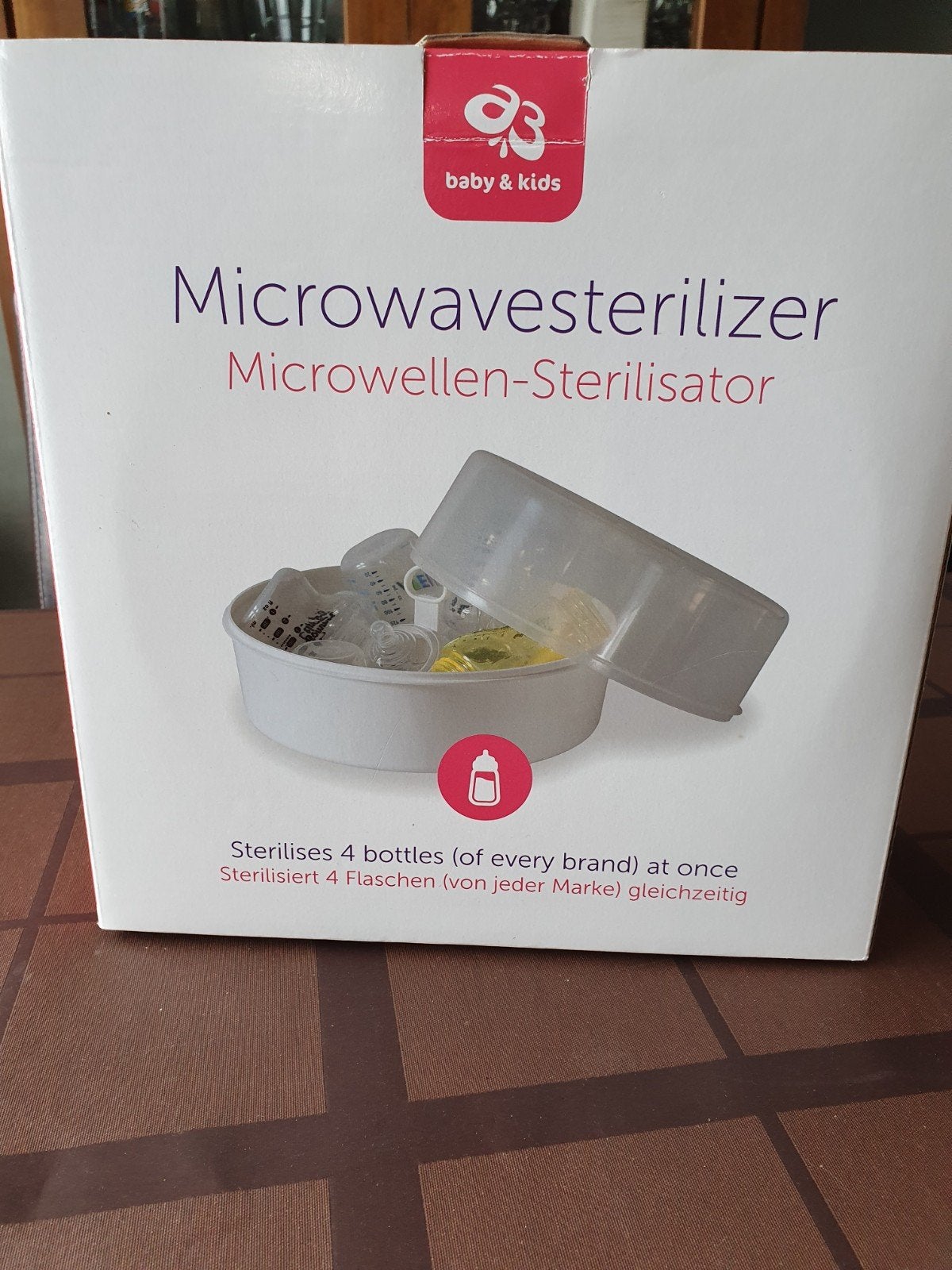 Baby & Kids Magnetronsterilisator voor 4 flessen, Ophalen of Verzenden, Nieuw, Sterilisator, Overige merken