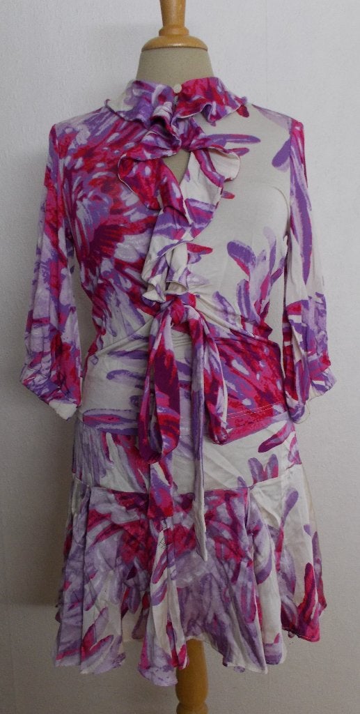 Set van rok+ top van top designer Roberto Cavalli! 36, Zo goed als nieuw, Maat 36 (S), Boven de knie, Meerkleurig