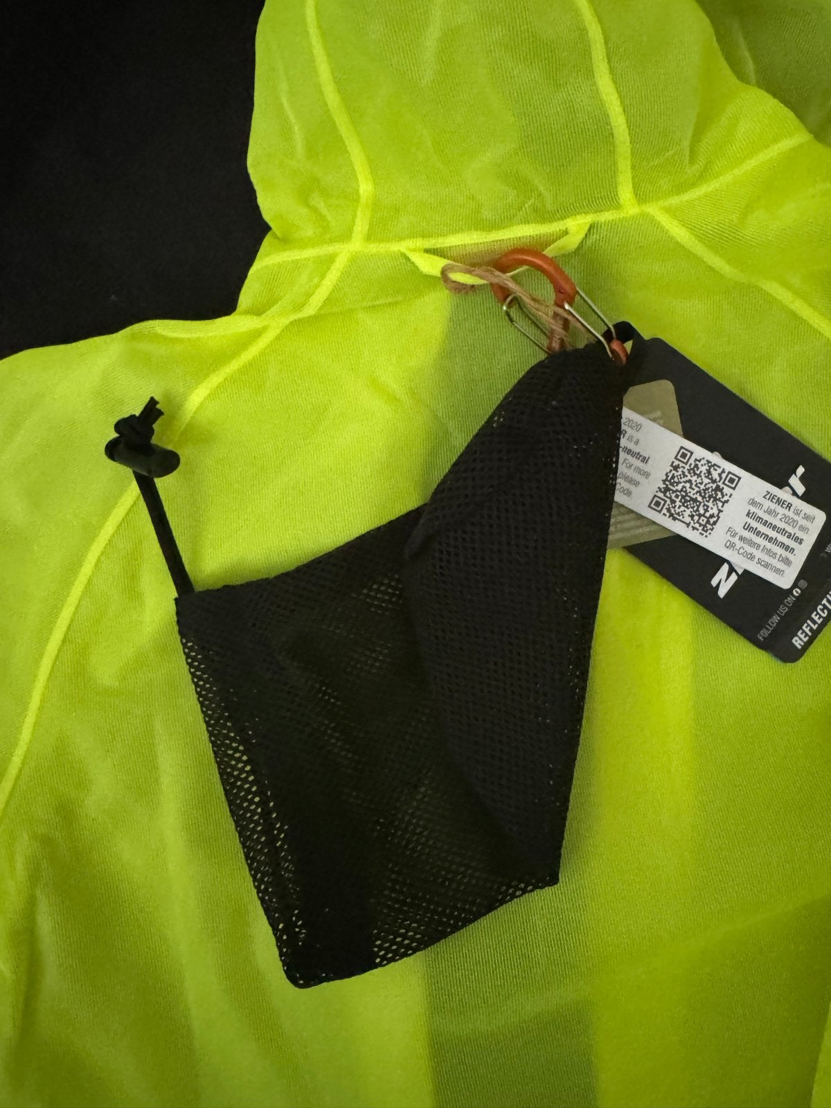 Ziener Nisaki X-Function Junior Regenjas - Neon Geel, Ophalen of Verzenden, Nieuw, Jongen of Meisje