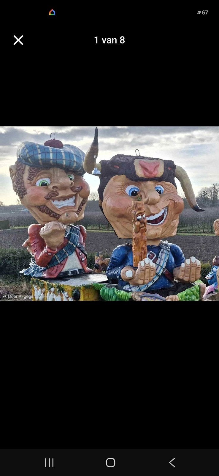 Polyester onderdelen voor carnavalswagen of decoratie, Ophalen of Verzenden, Gebruikt