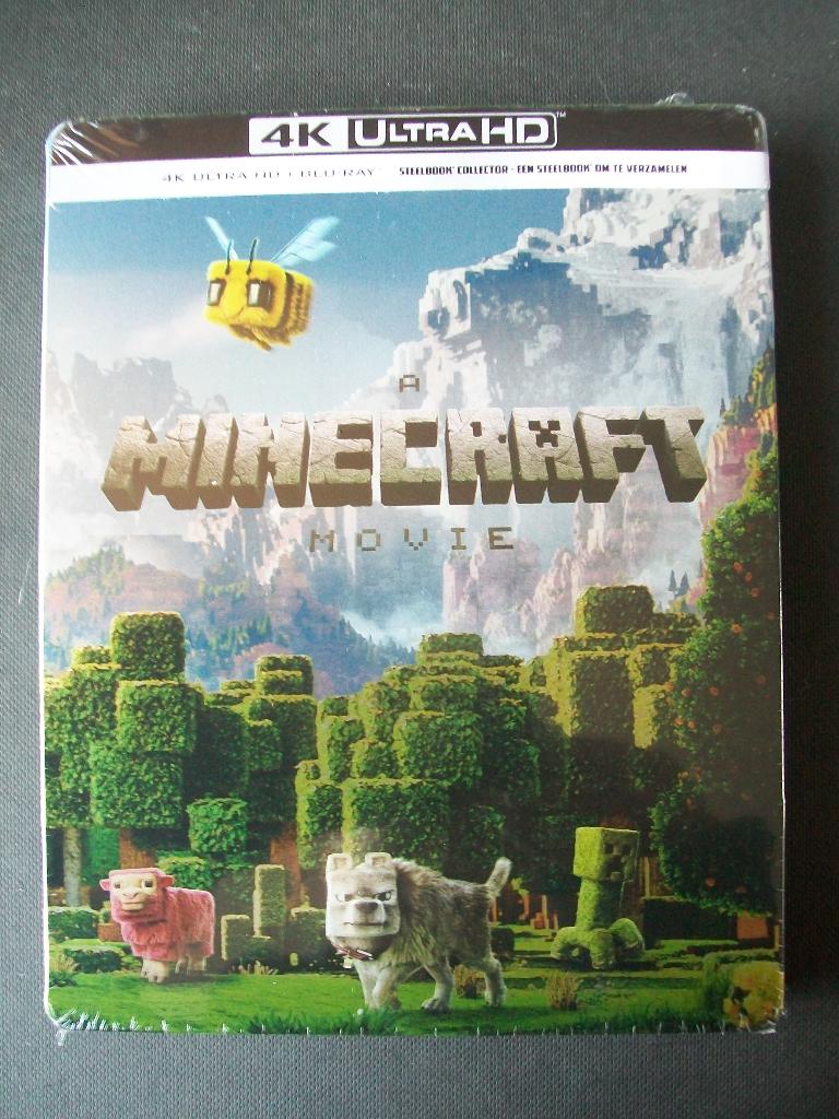 Blu-ray 4K steelbook: A Minecraft Movie 2-disc in seal 2025, Verzenden, Nieuw in verpakking, Avontuur, Boxset