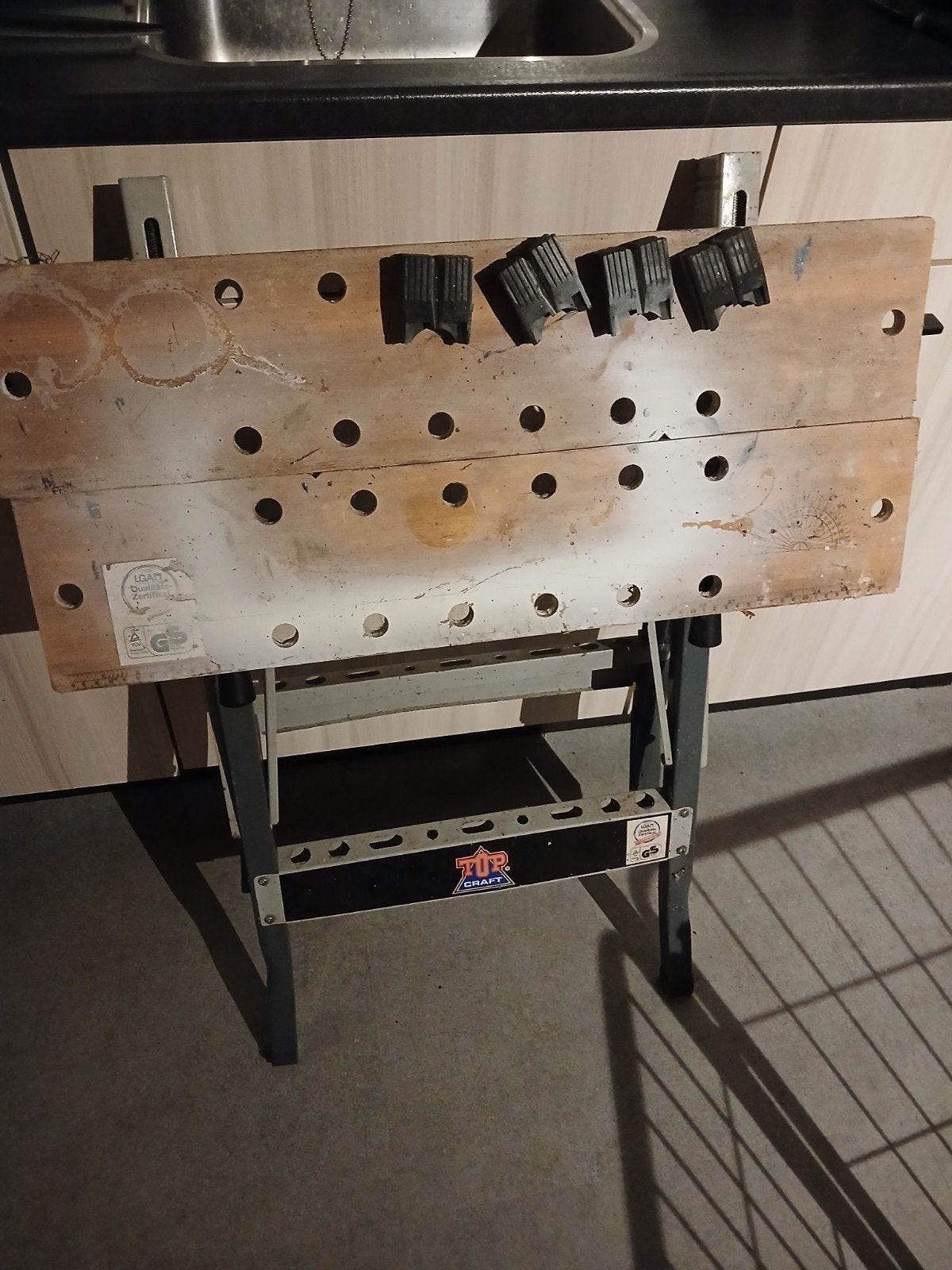 Gebruikte werkbank - Top Craft, Doe-het-zelf en Verbouw, Ophalen, Gebruikt, 70 tot 120 cm, Inklapbaar