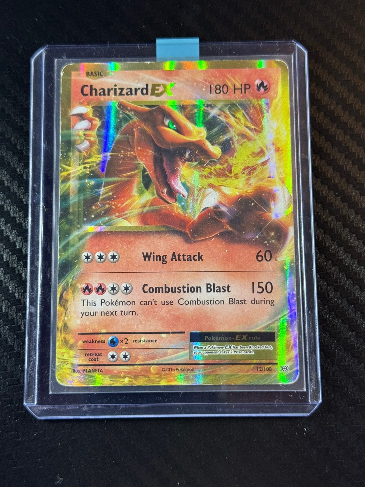 Charizard ex | Holo | Ultra Rare | 2016 | #12/108, Hobby en Vrije tijd, Verzenden, Nieuw, Losse kaart