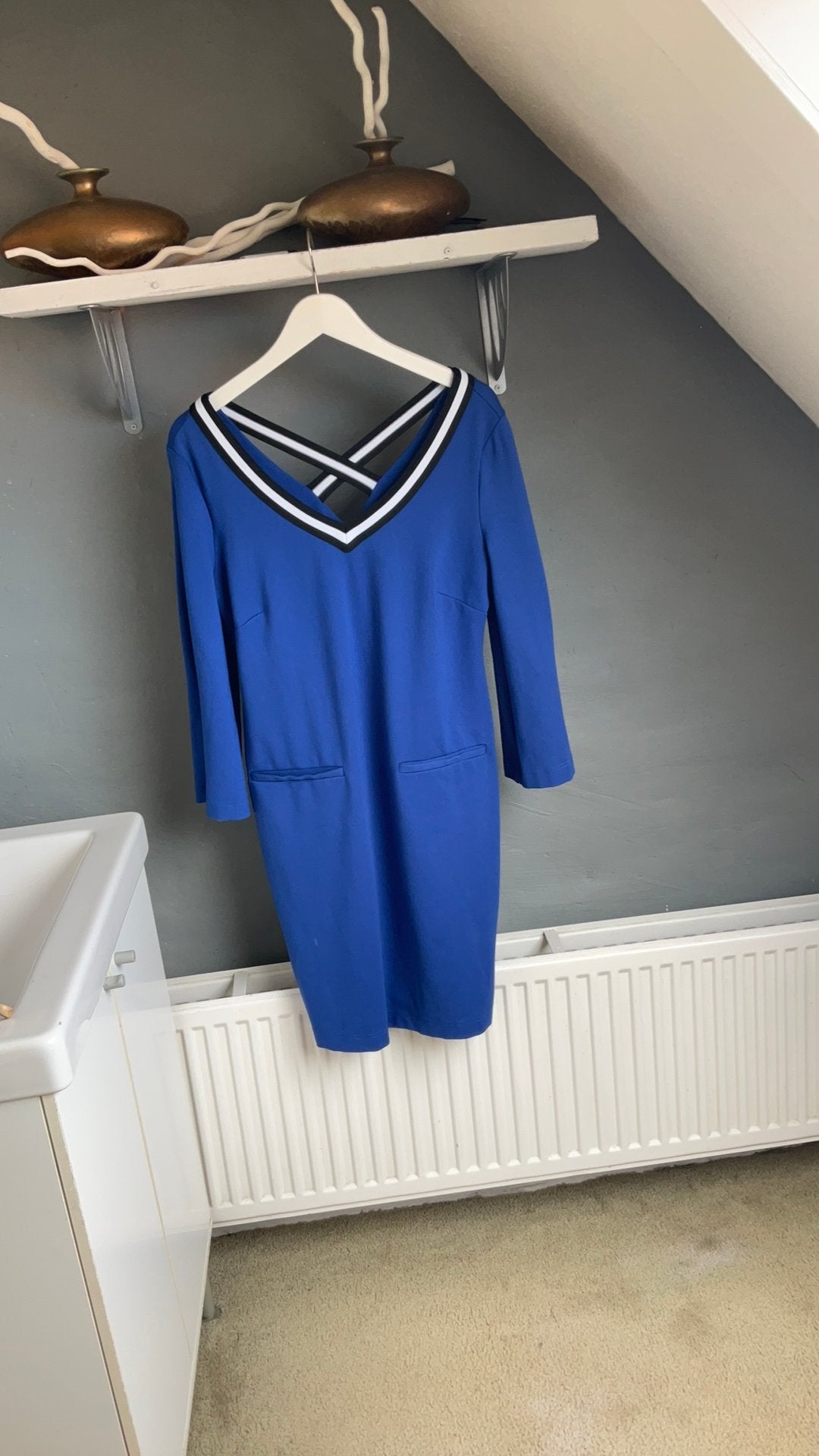 Jurk M  promiss, Maat 38/40 (M), Blauw, Ophalen of Verzenden, Zo goed als nieuw