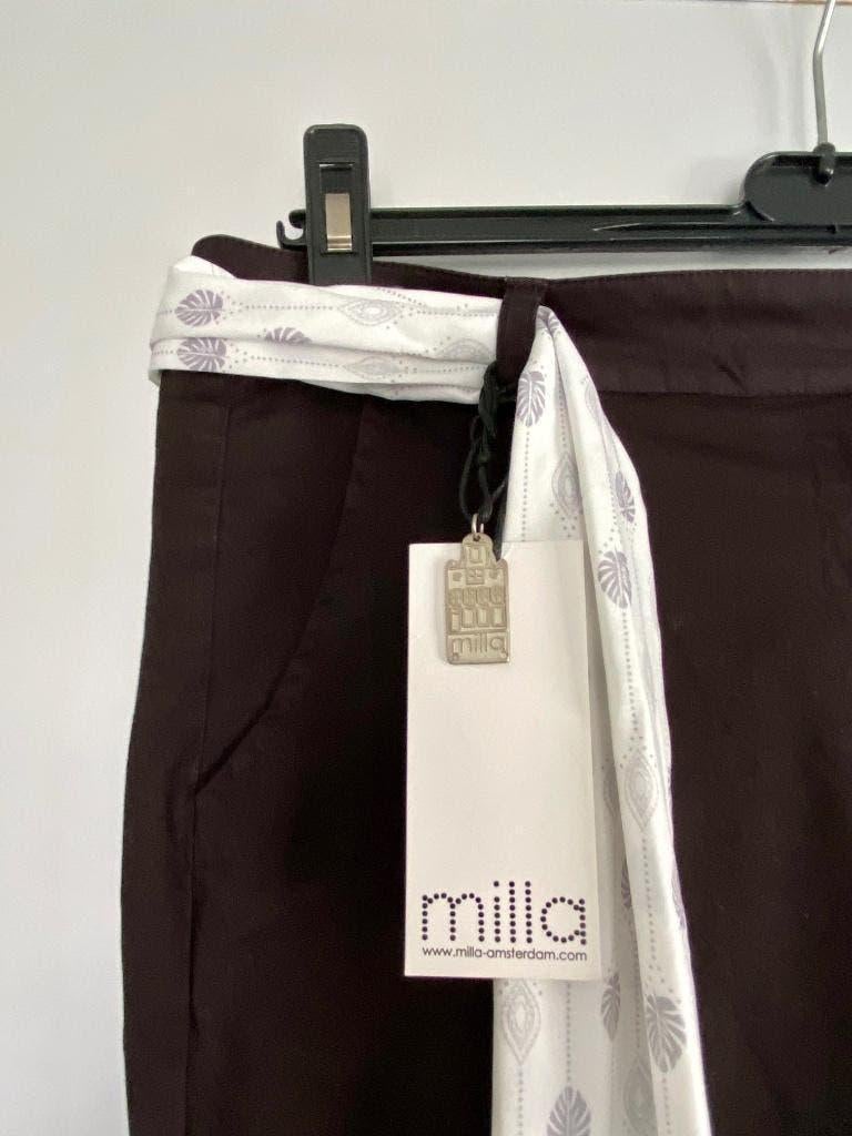 H344 Nieuw: Milla Amsterdam maat 36=S broek pantalon zwart, Zwart, Nieuw, Ophalen of Verzenden, Maat 36 (S)