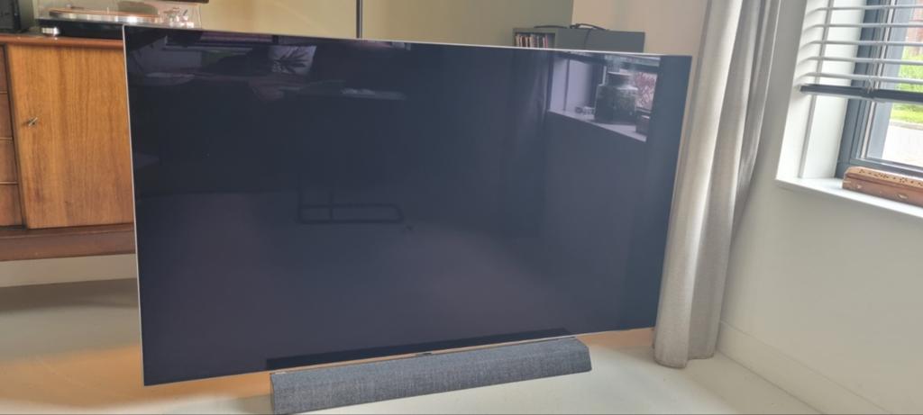 Philips 65OLED934/12 met B&W soundbar - defect scherm, Ophalen, 100 cm of meer, OLED, Philips