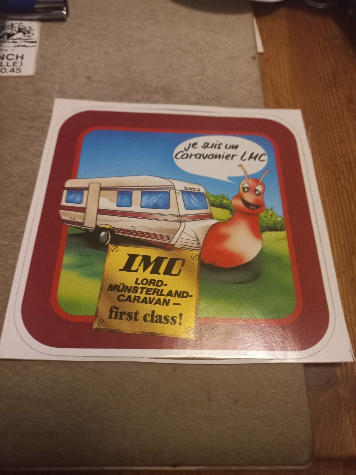 Vintage LMC Lord Münsterland Caravan sticker, Ophalen of Verzenden